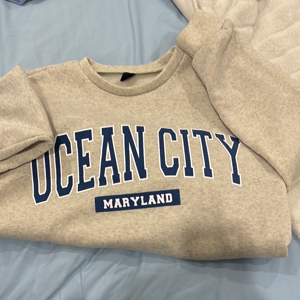 Gray Ocean City Maryland Sweatshirt